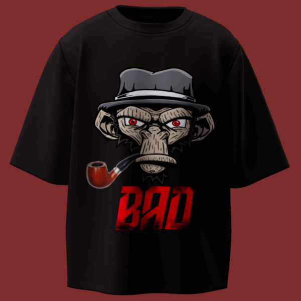 black Over size T-shirt